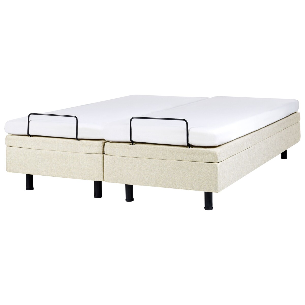 Łóżko regulowane bez zagłówka DUKE II 160 x 200 cm Beżowy