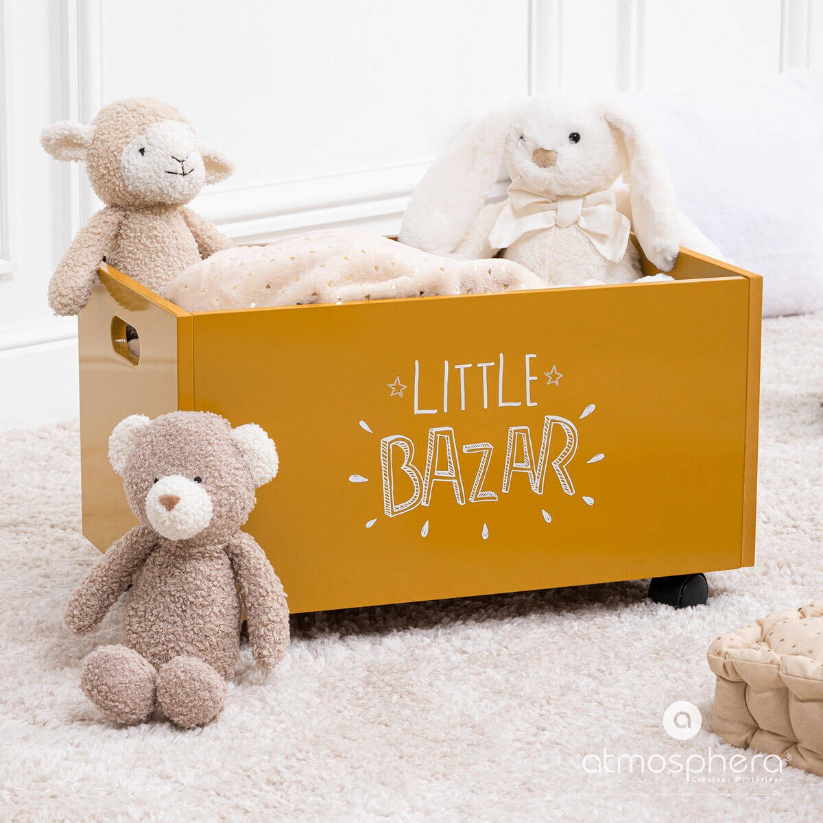 Wózek, kufer na zabawki 48 x 30 x 28 cm