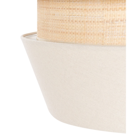 Lampa wisząca lniana beżowa ATOYAC