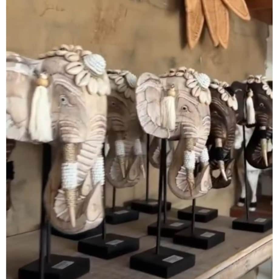 FIGURKA DEKORACYJNA SŁOŃ BIAŁY