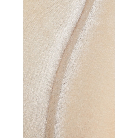 Lustro w falistej ramie aksamitne, beżowe 75x180 cm