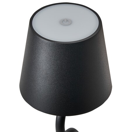 Bezprzewodowa lampa stołowa LED VOUGA Ze ściemniaczem Metal Czarny