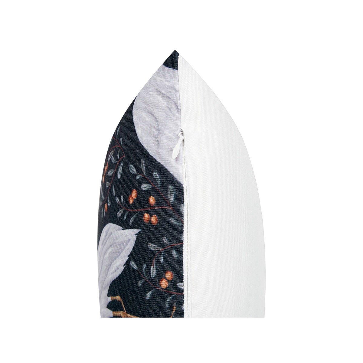 2 poduszki ogrodowe z motywem ptaków 40 x 60 cm czarne PIANAZZO