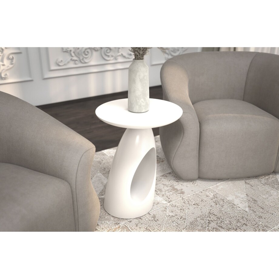 Stolik drewniany różne kolory Island, kolor biały ral