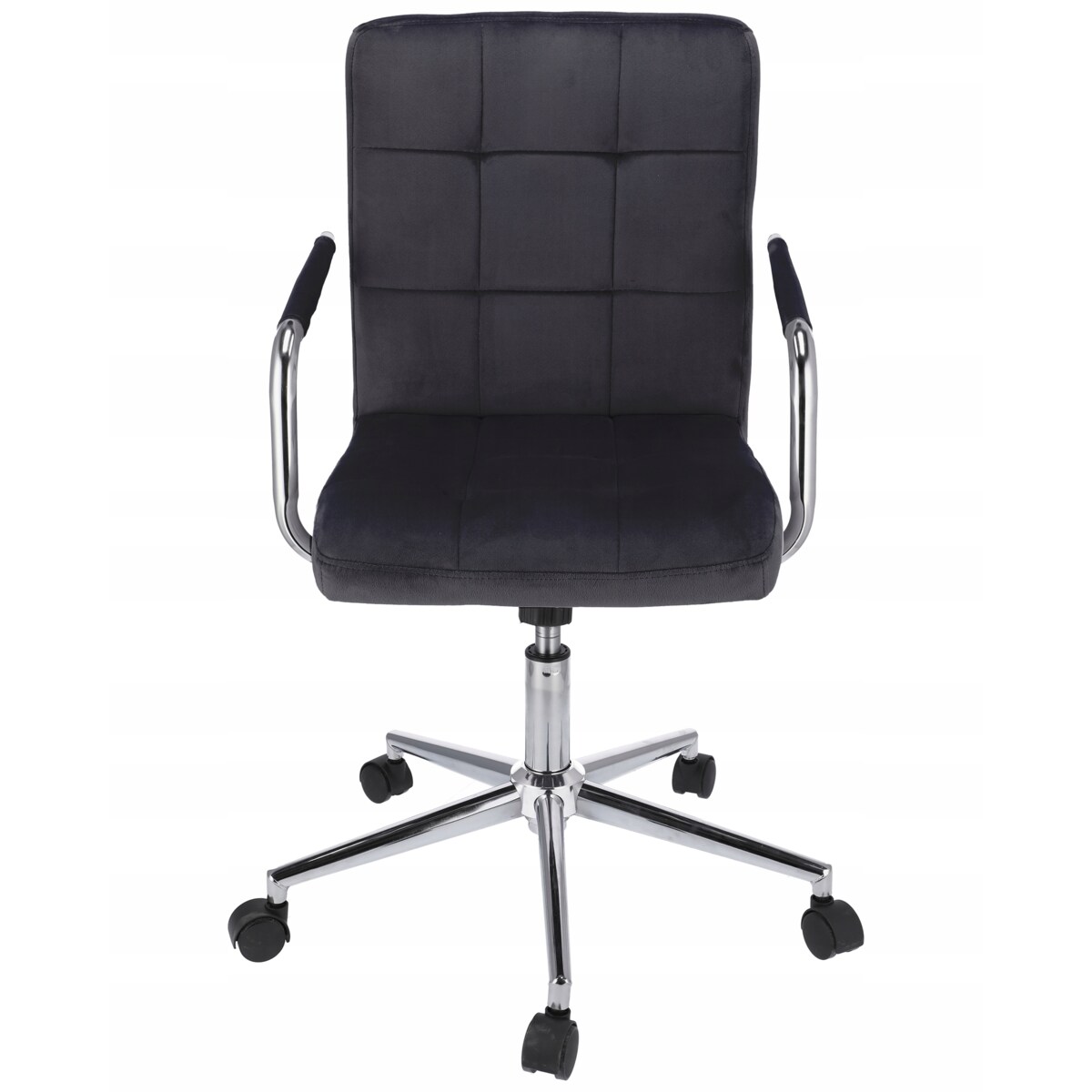 Krzesło obrotowe biurowe QUATRO czarne welur