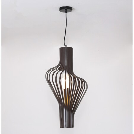 Lampa Wisząca Sufitowa Geometryczna Czarna Metal
