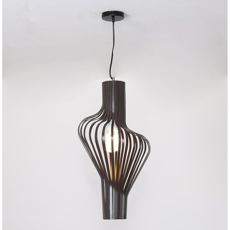 Lampa Wisząca Sufitowa Geometryczna Czarna Metal