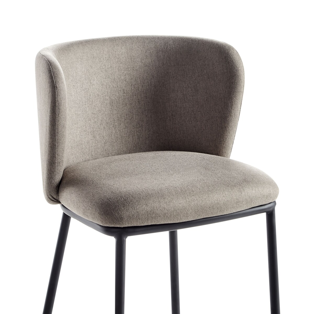 Zestaw 2 krzeseł barowych MINA Beżowoszary