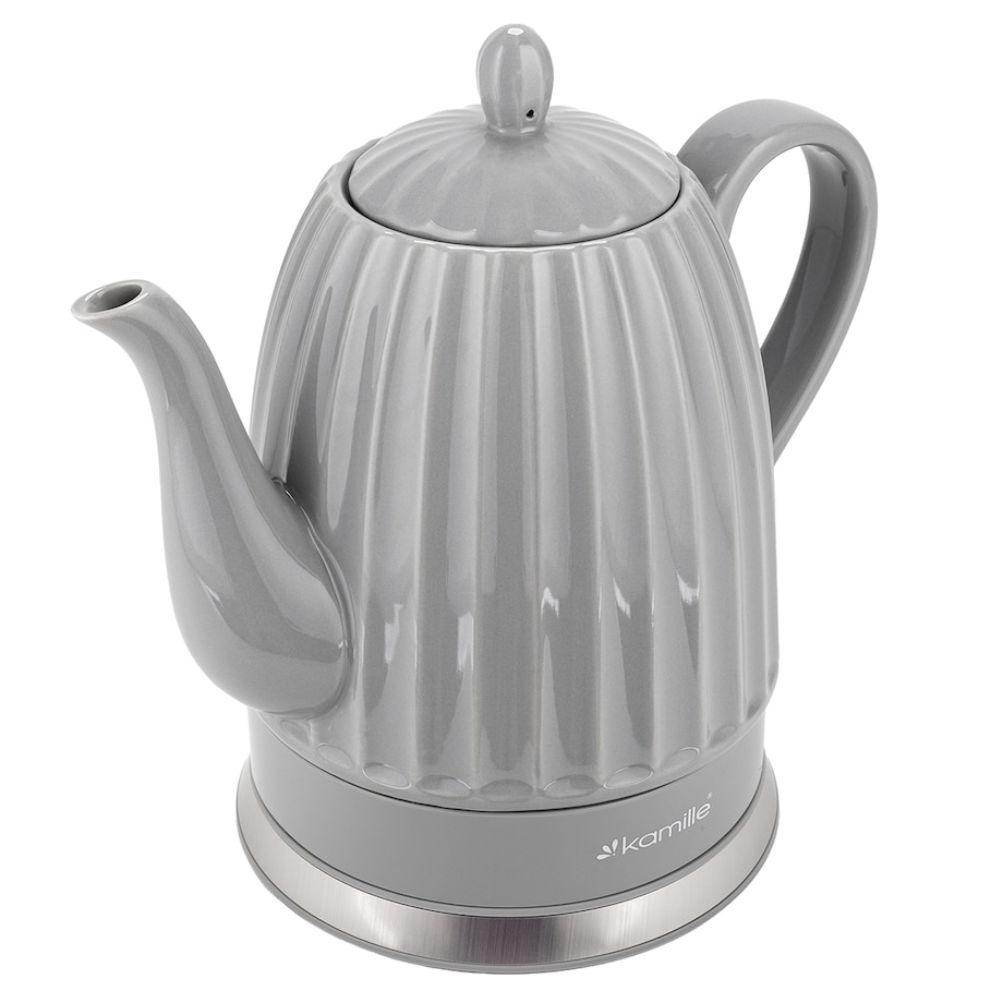 Czajnik elektryczny bezprzewodowy ceramiczny 1.5L szary KAMILLE