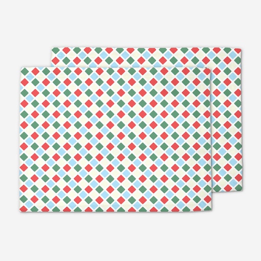 Podkładki świąteczne - Świąteczna kratka