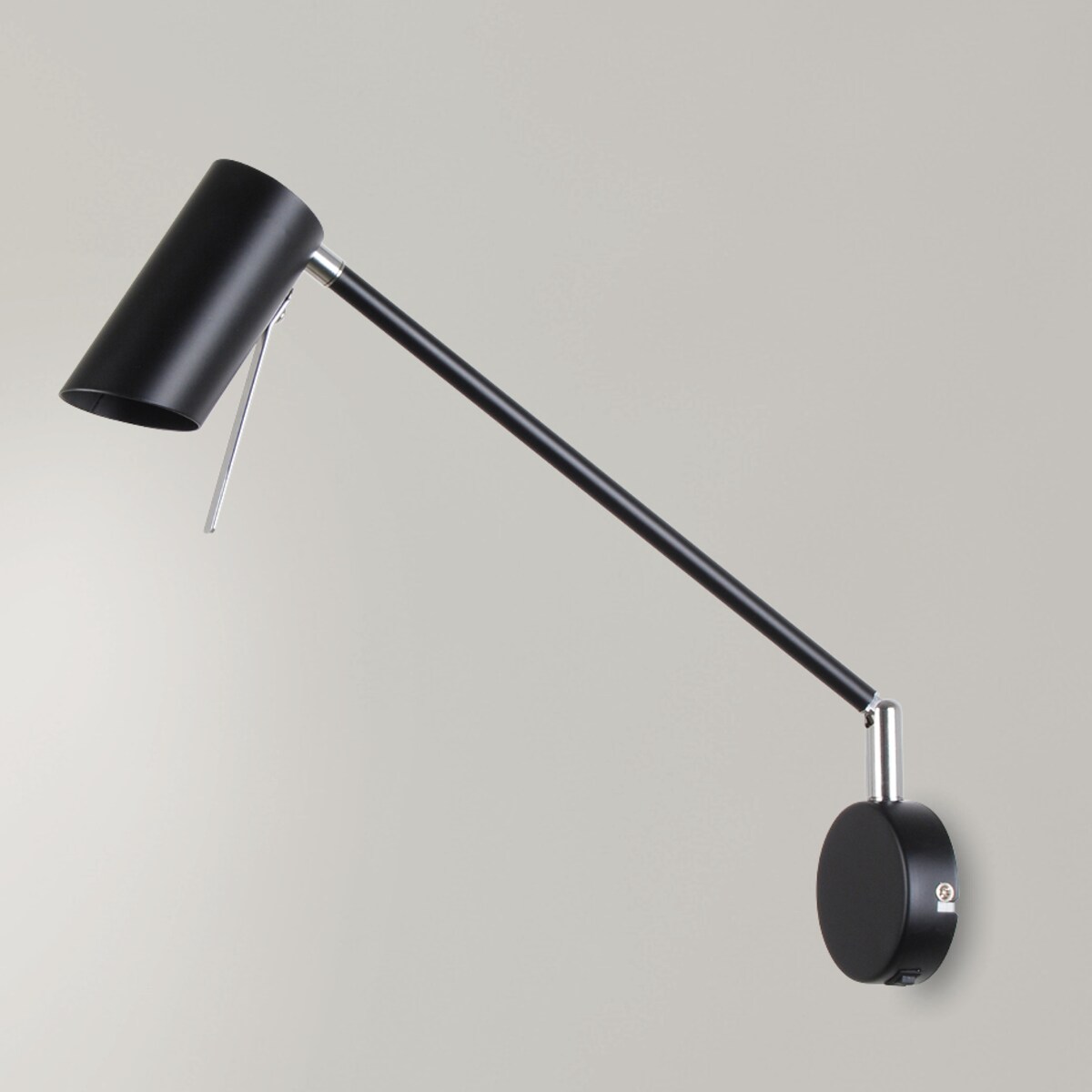 Kinkiet LAMPA ścienna MILLY 21-73884 metalowa OPRAWA reflektorek na wysięgniku regulowany czarny, Candellux