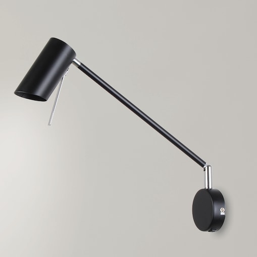 Kinkiet LAMPA ścienna MILLY 21-73884 metalowa OPRAWA reflektorek na wysięgniku regulowany czarny, Candellux