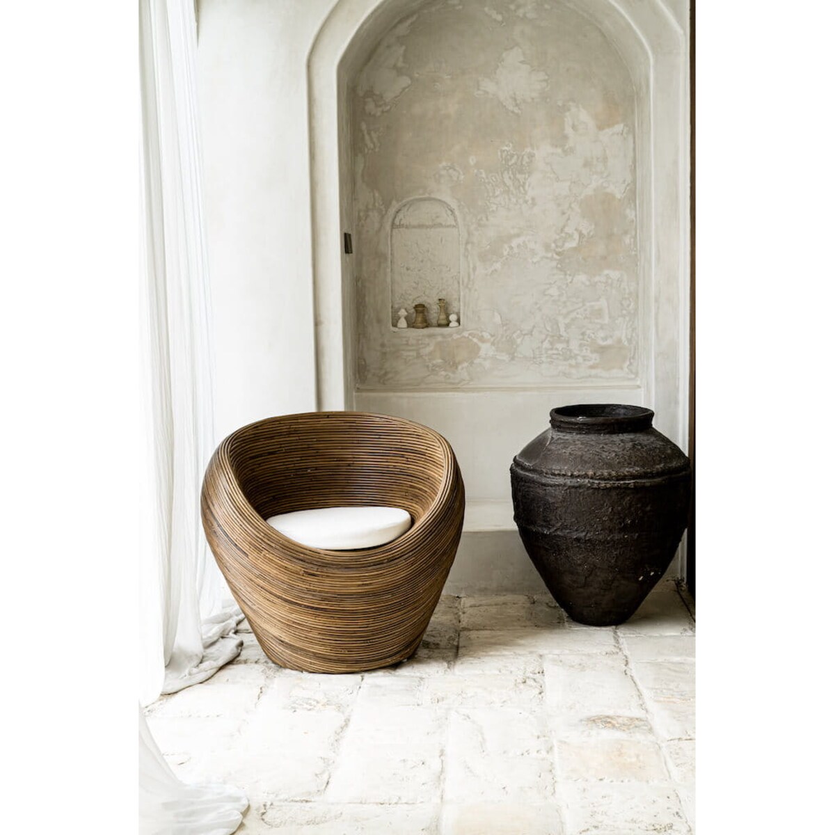 FOTEL RATTANOWY TEGAL CIEMNY