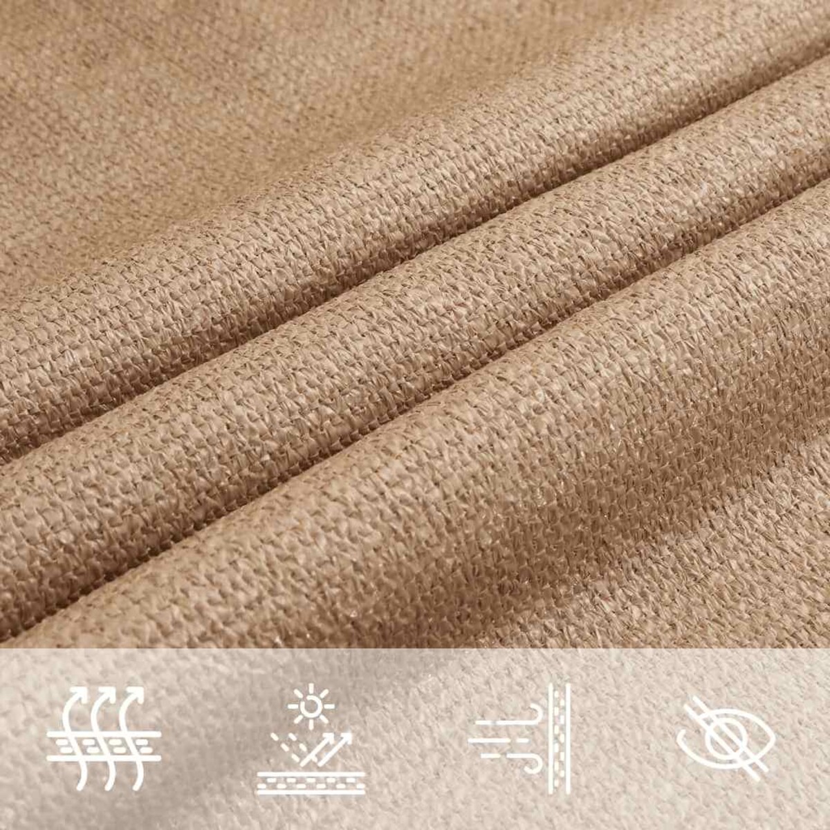 vidaXL Żagiel przeciwsłoneczny, 160 g/m², kolor taupe, 4/5x4 m, HDPE