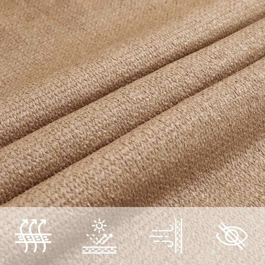 vidaXL Żagiel przeciwsłoneczny, 160 g/m², kolor taupe, 4/5x4 m, HDPE