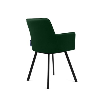 KONSIMO PYRUS welurowe krzesła 2 sztuki ciemnozielone