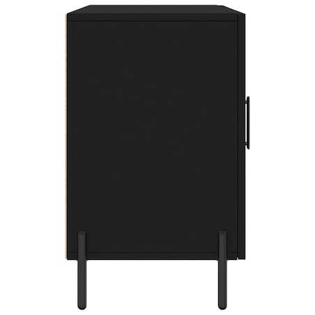 vidaXL Komoda, czarna, 100x36x60 cm, materiał drewnopochodny