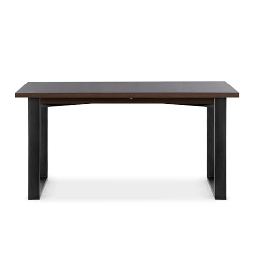 KONSIMO CETO Rozkładany stół w industrialnym stylu matowy ciemnobrązowy