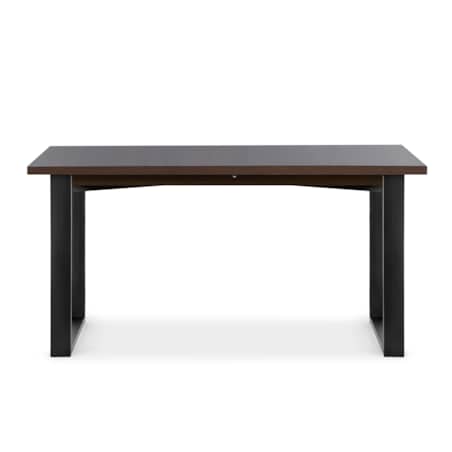 KONSIMO CETO Rozkładany stół w industrialnym stylu matowy ciemnobrązowy