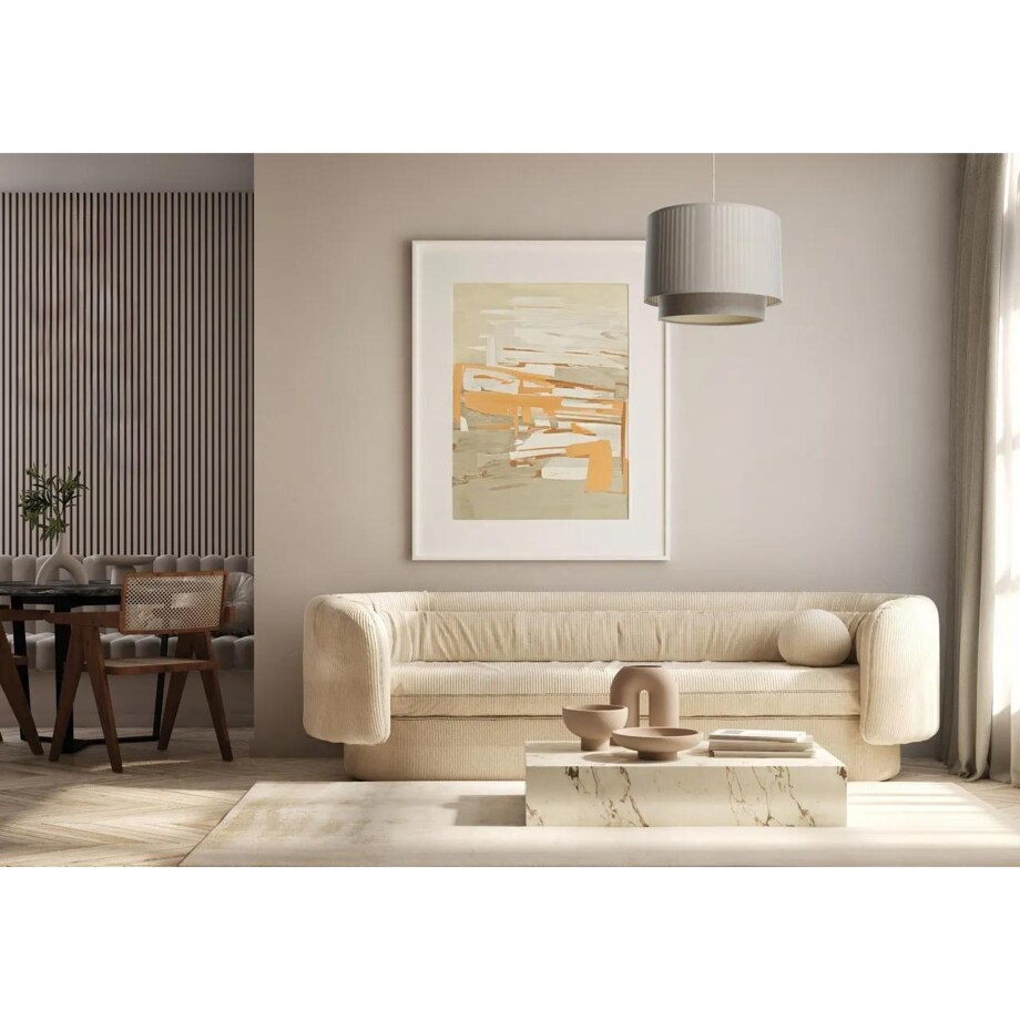 Lampa wisząca DUO LAMI LINE 60 kremowa/beżowa