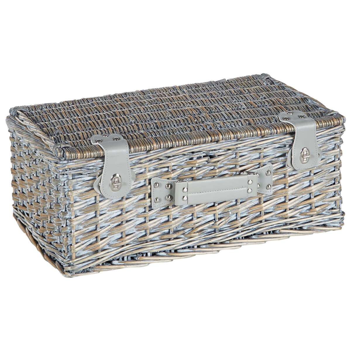 Kosz piknikowy FIGUE Plecionka Szary