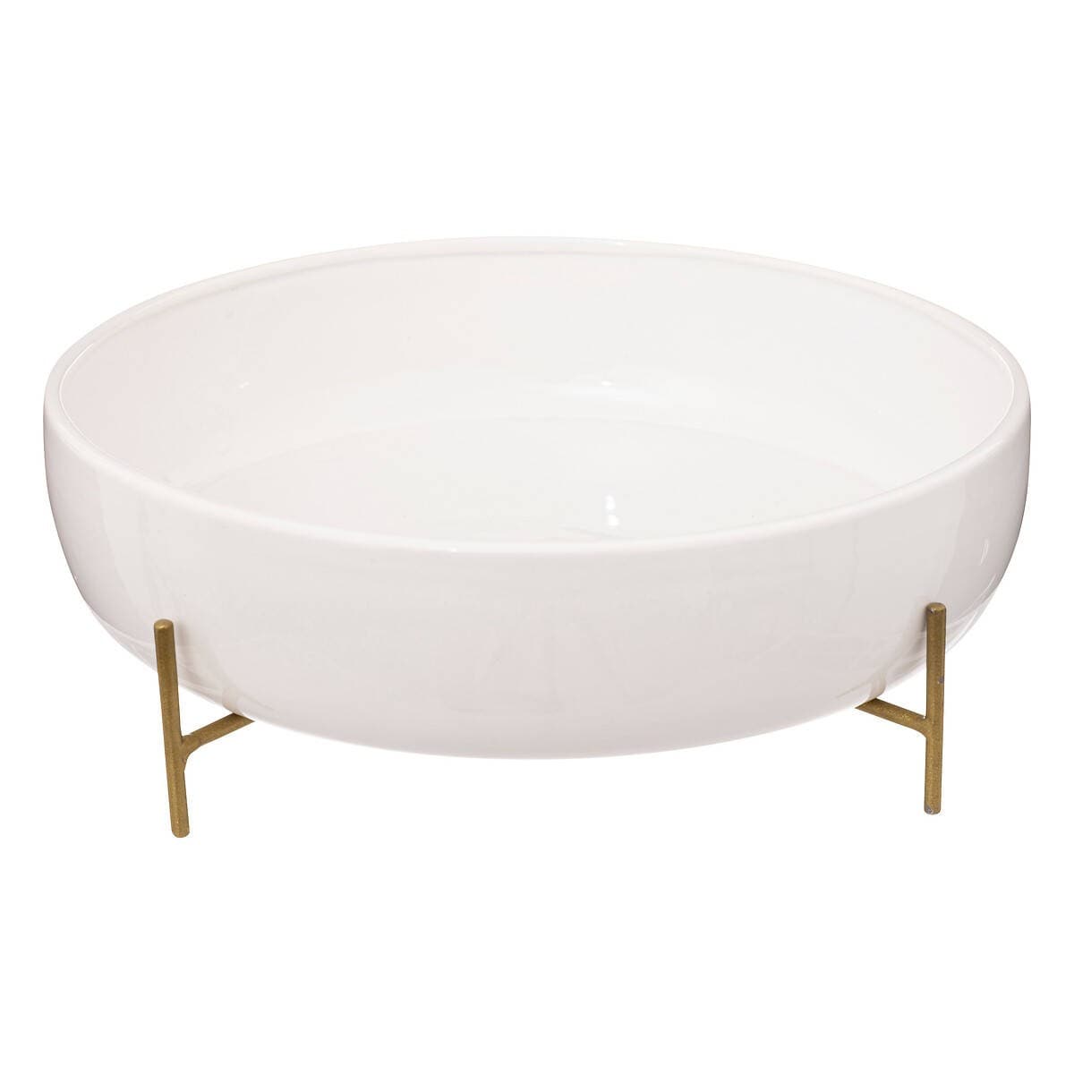 Misa ceramiczna na złotych nóżkach Ø 29,5 cm