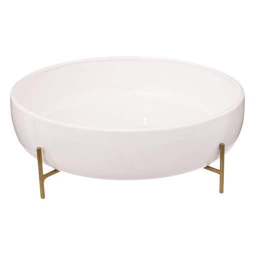 Misa ceramiczna na złotych nóżkach Ø 29,5 cm