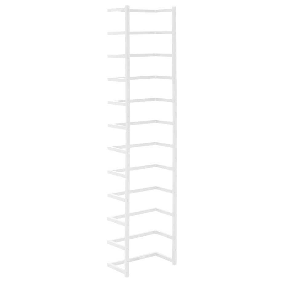 vidaXL Stojak na ręcznik, biały, 24x12x96 cm, stalowy