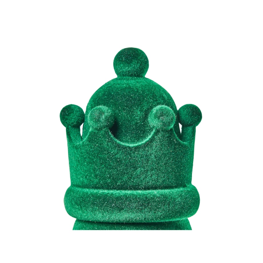 Zestaw 2 figurek dekoracyjnych FLATEY Dziadek do orzechów 40 cm Zielony