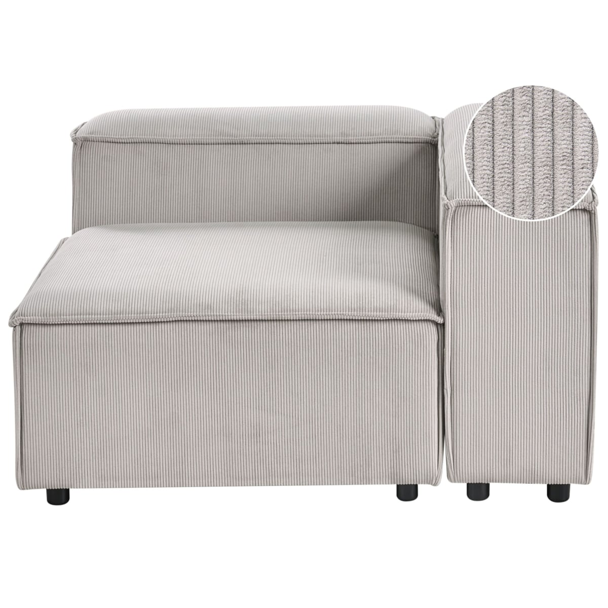 Moduł narożny ARDAL Sztruks Beżowoszary Lewostronny