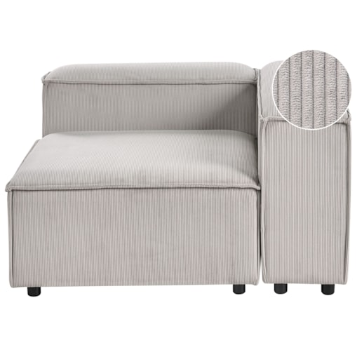 Moduł narożny ARDAL Sztruks Beżowoszary Lewostronny