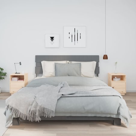 vidaXL Szafki nocne, 2 szt., 40x34x55 cm, lite drewno sosnowe