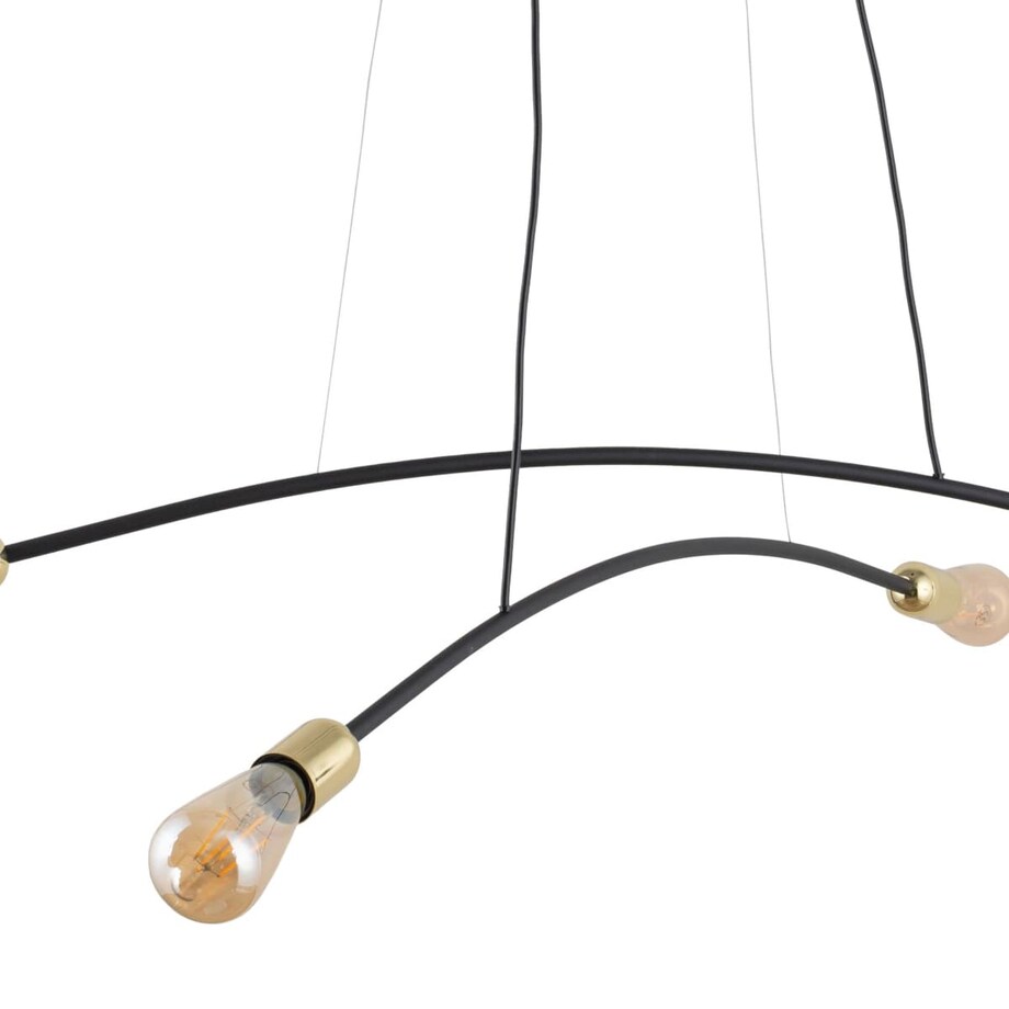 Lampa loftowa wisząca Helix 4602 TK Lighting żarówki metalowa czarna złota