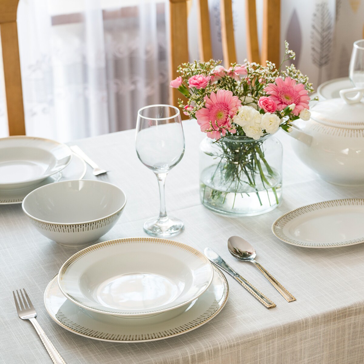 Salaterka okrągła 23 cm Yvonne Złoty Miraż G682