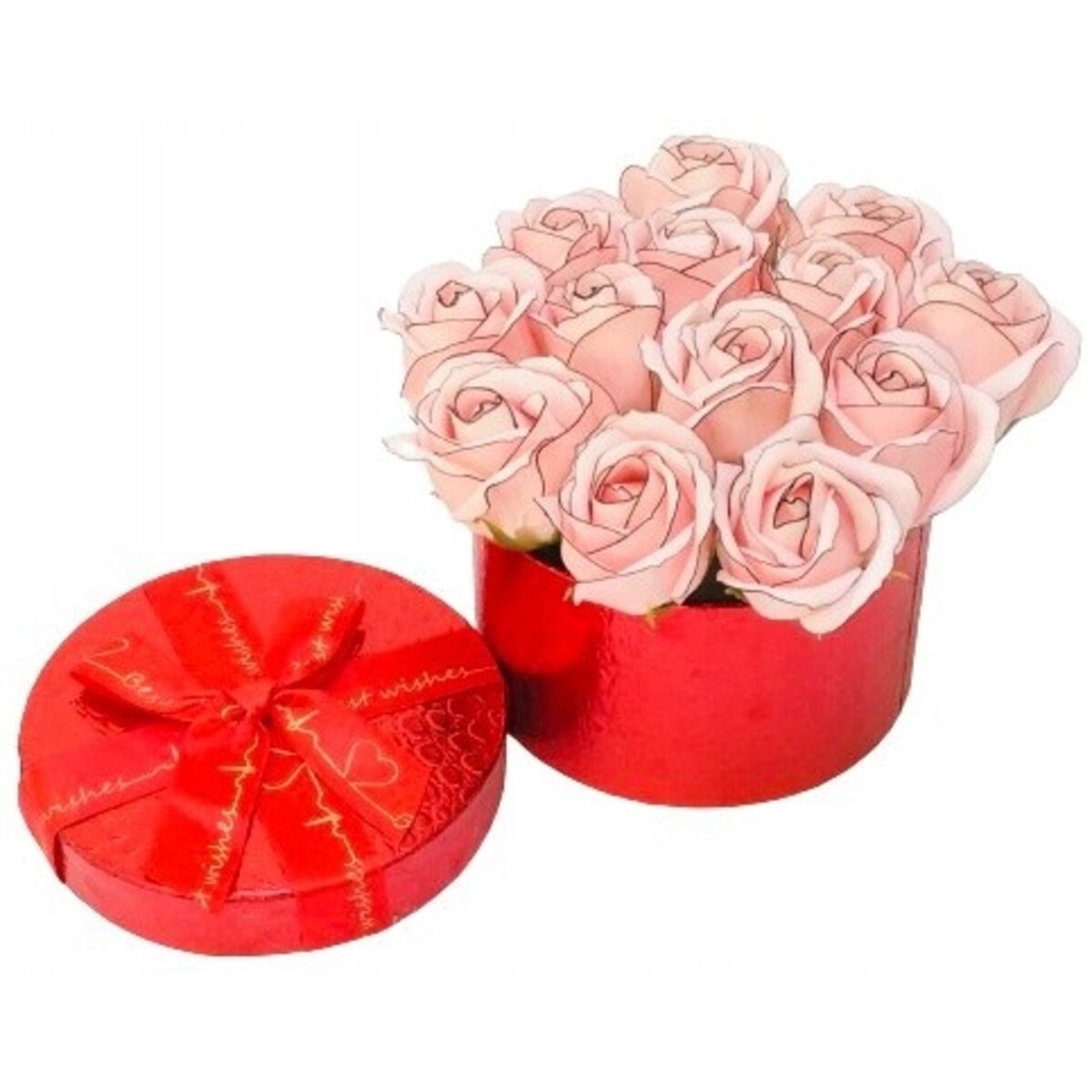 FLOWER BOX KWIATY MYDLANE w pudełku urodziny upominek powitanie przyjęcie