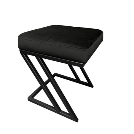 Pufa ZAZU MG VELVET czarna