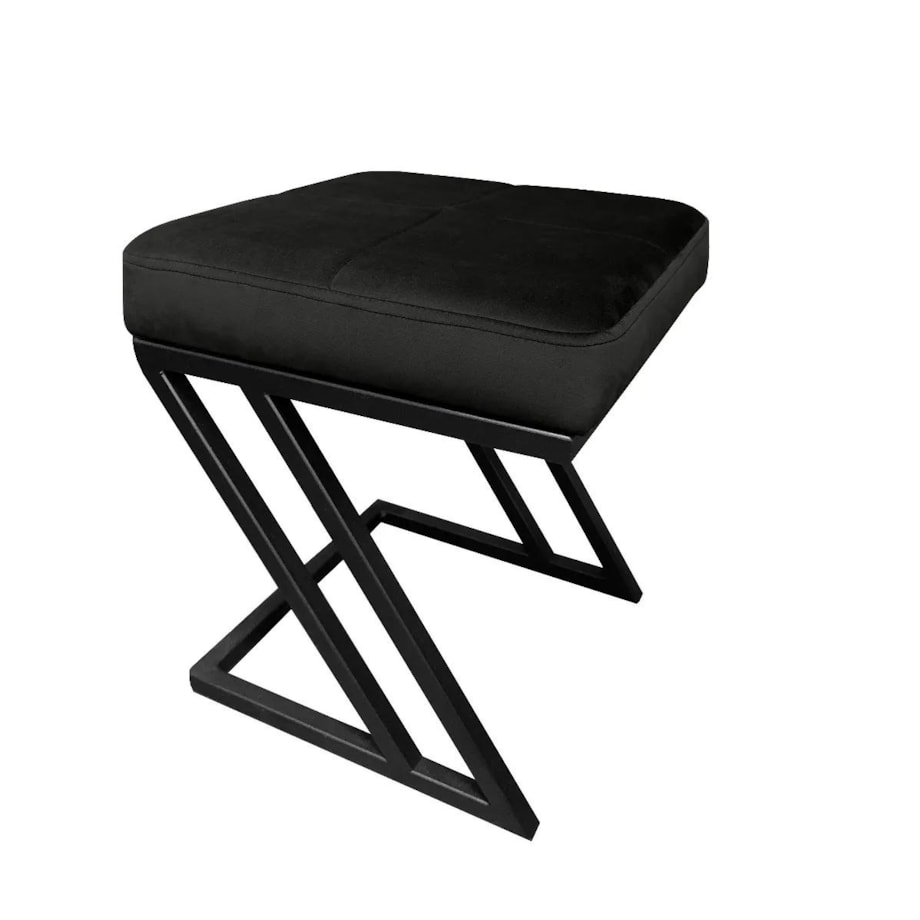 Pufa ZAZU MG VELVET czarna