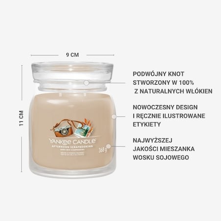 YC SIG.– Świeca średnia AFTERNOON SCRAPBOOKING
