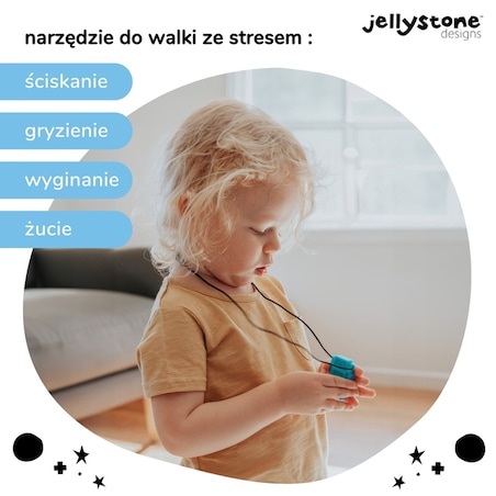 Wisiorek antystresowy Robot niebieski Jellystone Designs