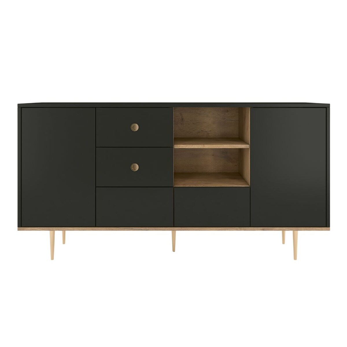 Czarna nowoczesna komoda Skandica HARMONI