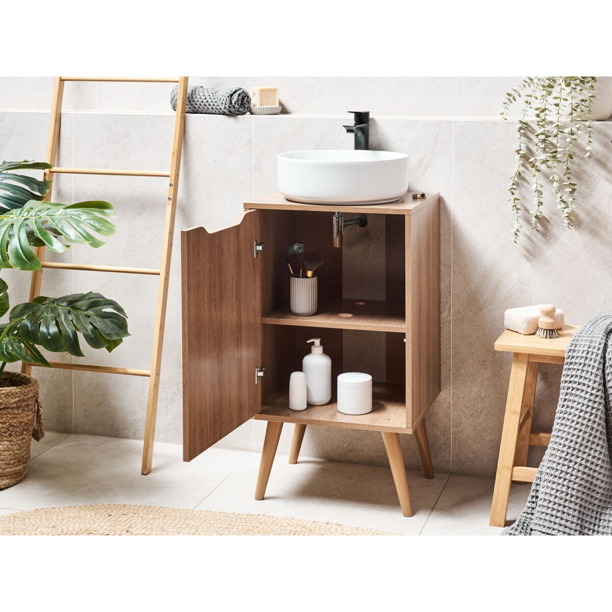 Szafka pod umywalkę FRANCA 45 cm Jasnobrązowy