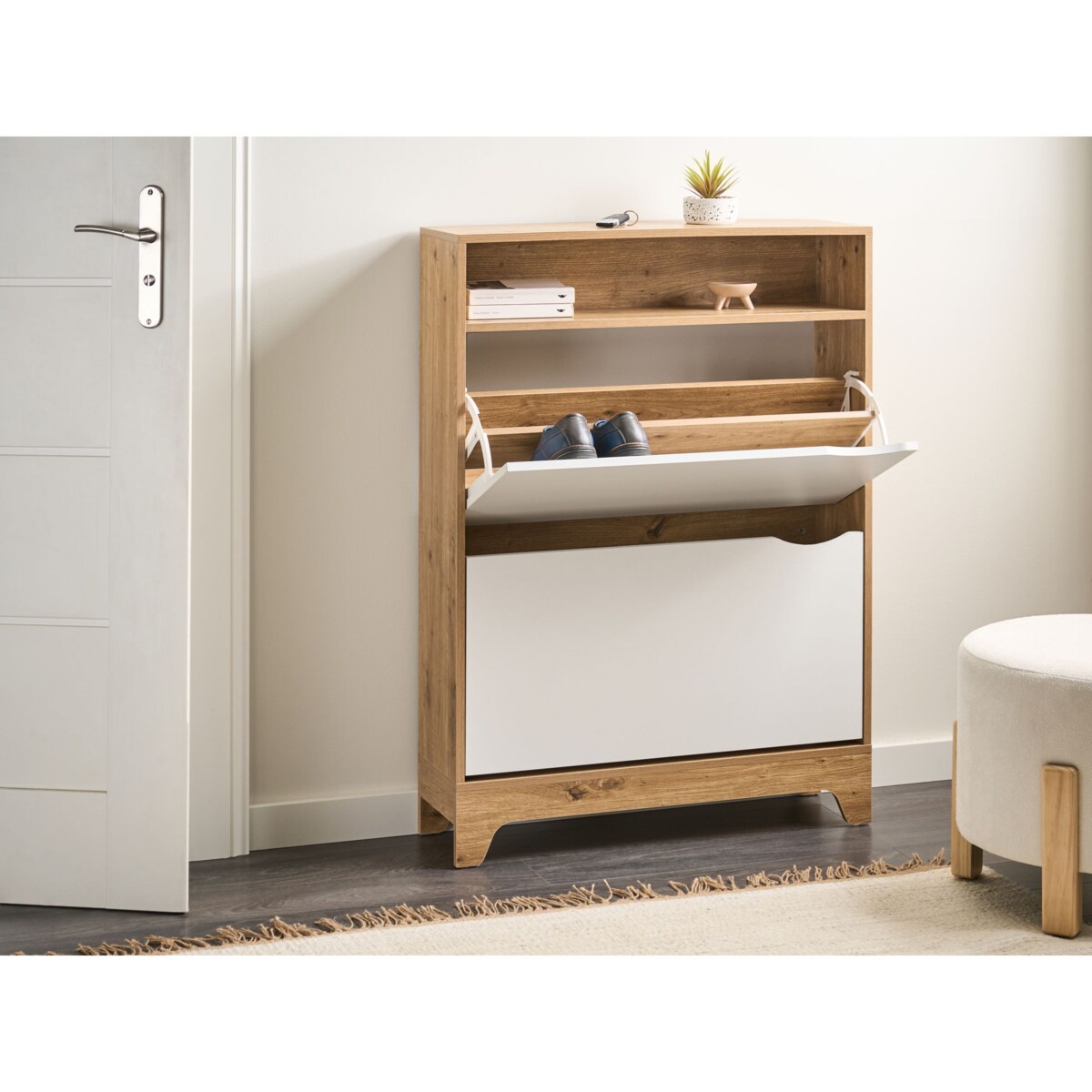 Szafka na buty GATTON Jasnobrązowy