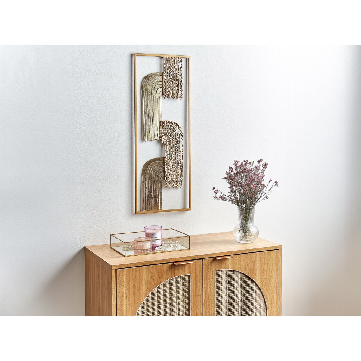 Dekoracja ścienna THULIUM Metal 75 cm Złoty