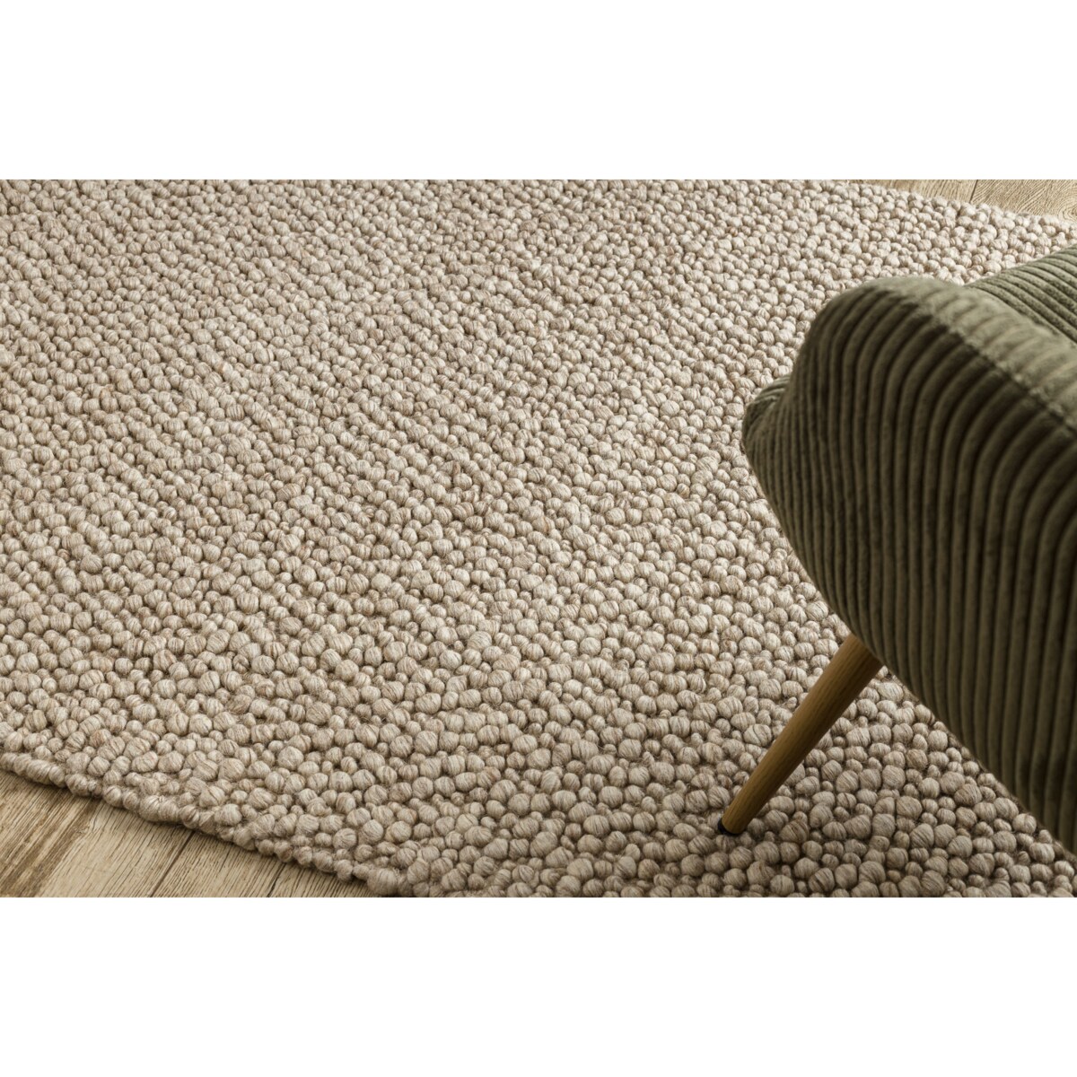 Dywan wełniany TAHAR 99005C beżowy - 120x180 cm