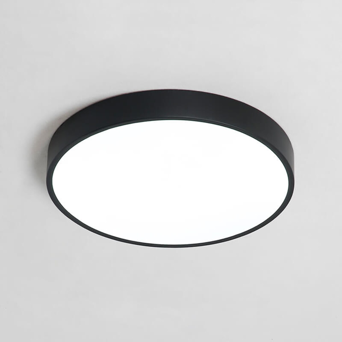 Plafoniera LAMPA sufitowa MODERN MD1001-30-HW Abigali metalowa OPRAWA plafon LED 20W 3000K okrągły czarny
