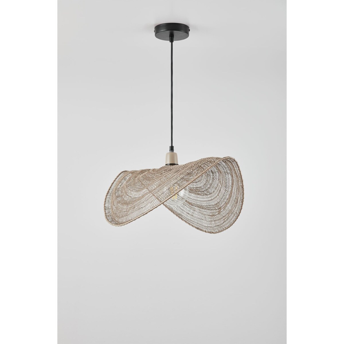 Lampa wisząca z drucianej siatki Garaine 58 cm