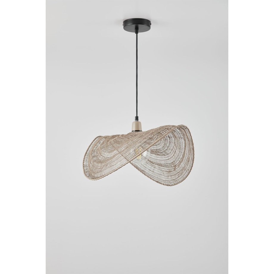 Lampa wisząca z drucianej siatki Garaine 58 cm