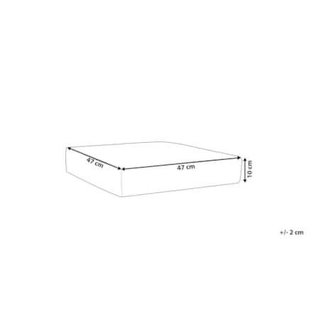 Zestaw 8 poszewek na poduszki ogrodowe złamana biel ITALY