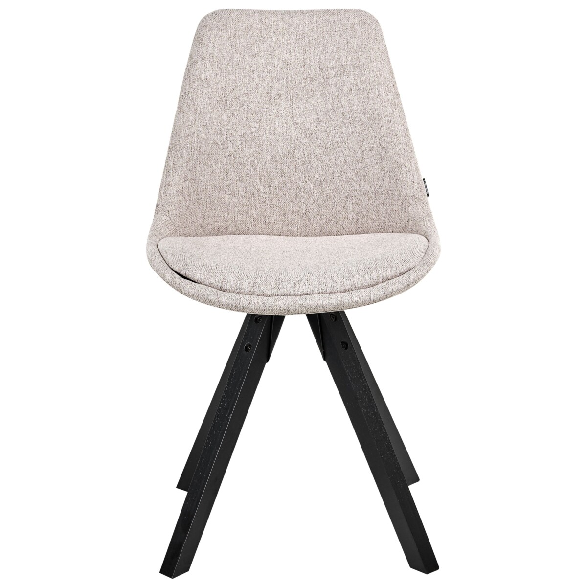 Zestaw 2 krzeseł do jadalni HEDLEY Jasnobrązowy