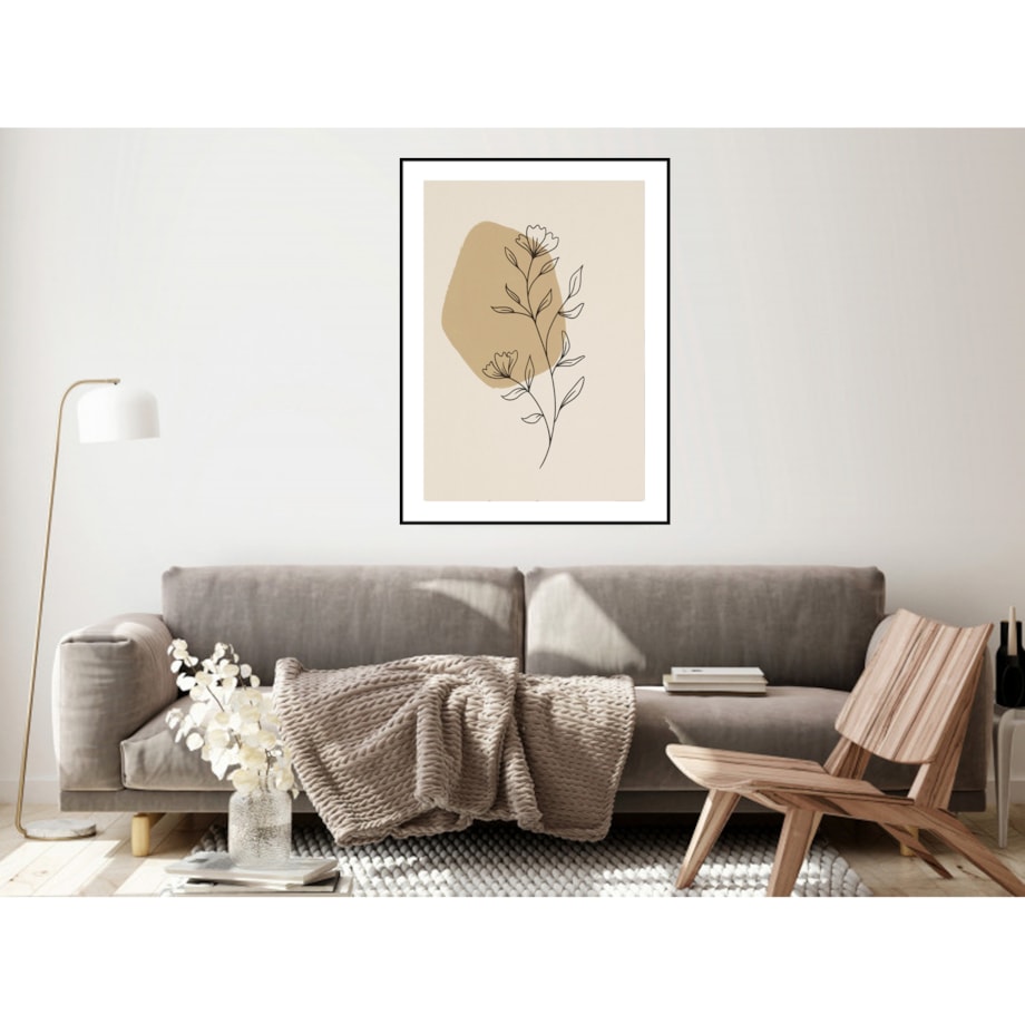 Poster Story, Plakat, Obraz - Magnolia w Konturach, wymiary 60 x 84 cm